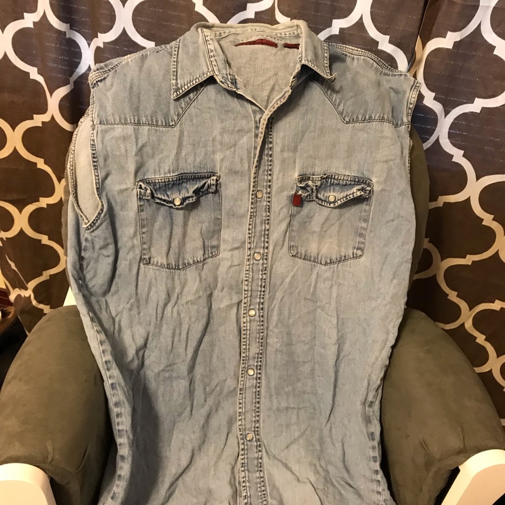 Men’s real ranch Jean shirt size 2xT